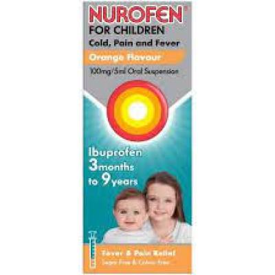 Cold & Allergy, Nurofen Children (Cold,Pain&amp;Fever) Orange 100Ml